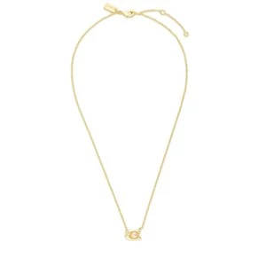 Obrázek produktu Náhrdelník Coach Pearl Signature C Pendant Necklace 37341916GLD651 Zlatá