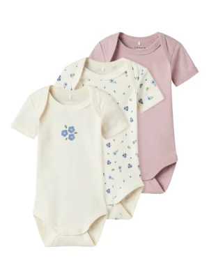 Obrázek produktu NAME IT Dupačky/body  krémová / modrá / starorůžová