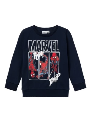 Obrázek produktu NAME IT Mikina 'Jessie Spiderman'  marine modrá / světlemodrá / červená / bílá