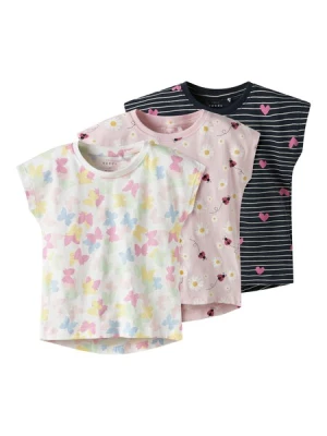 Obrázek produktu NAME IT Tričko 'NMFVIGGA'  pink / růžová / černá / bílá