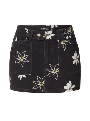 Obrázek produktu Nasty Gal Sukně  žlutá / černá džínovina / bílá