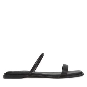 Obrázek produktu Nazouváky Calvin Klein Flat Sandal Squared 2-Bar Lth HW0HW02532 Černá