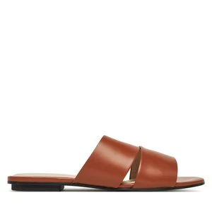 Obrázek produktu Nazouváky Calvin Klein Flat Slide - Lth 2 Straps HW0HW02365 Hnědá
