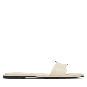 Obrázek produktu Nazouváky Calvin Klein Flat Slide W/Ck Hw Big - Lth HW0HW02482 Écru