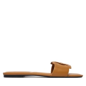 Obrázek produktu Nazouváky Calvin Klein Square Flat Sandal Emblem HW0HW03128 Hnědá