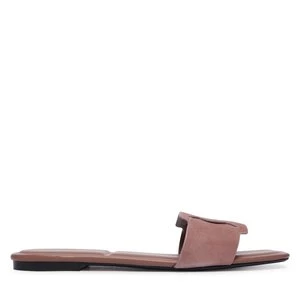 Obrázek produktu Nazouváky Calvin Klein Square Flat Sndl Embl Suede HW0HW03055 Béžová