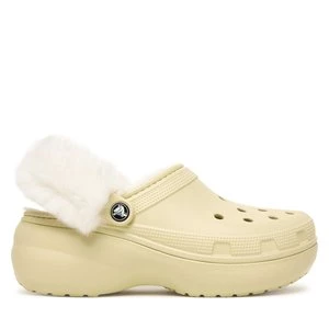 Obrázek produktu Nazouváky Crocs Classic Platform Fuzz Lined Clog 212854 Béžová