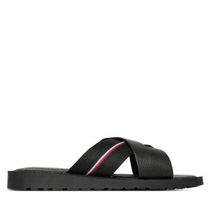 Obrázek produktu Nazouváky Tommy Hilfiger Core Hilfiger Lth Criss C Sandal FM0FM05783 Černá