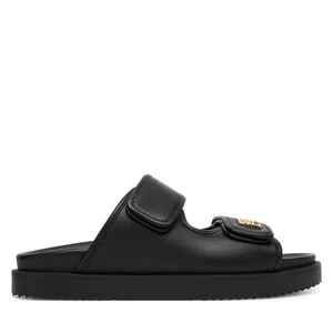 Obrázek produktu Nazouváky Tommy Hilfiger Double Strap Leather Sandal FW0FW09121 Černá
