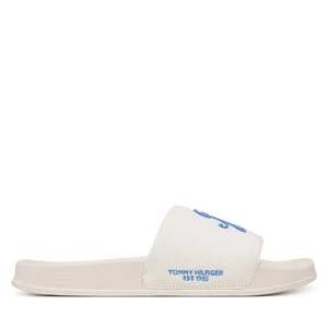Obrázek produktu Nazouváky Tommy Hilfiger Logo Embroidery Canvas Pool Slides FM0FM05858 Bílá