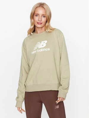 Obrázek produktu New Balance Mikina Essentials Stacked Logo French Terry Crewneck WT31532 Zelená Regular Fit