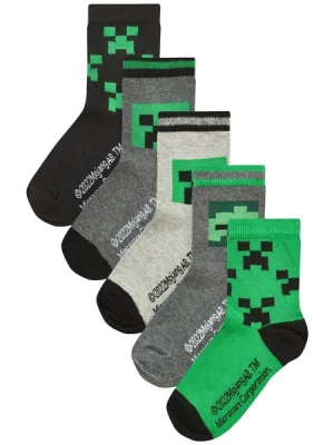 Obrázek produktu Next Ponožky  šedý melír / zelená / černá / bílá
