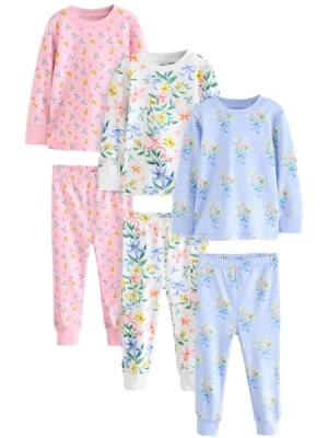 Obrázek produktu Next Pyžamo 'Stampy Snuggle'  světlemodrá / zelená / růžová / bílá