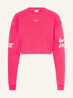 Obrázek produktu Nike Cropped Mikina Pro Dri-Fit neonově růžová / bílá