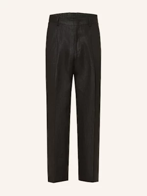 Obrázek produktu Nn.07 Lněné Chino Kalhoty Kay Regular Fit černá