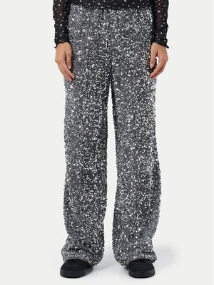 Obrázek produktu Noisy May Kalhoty z materiálu Mia 27032396 Stříbrná Loose Fit