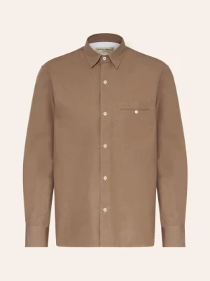 Obrázek produktu Officine Générale Lněná Košile Benoit Slim Fit hnědá