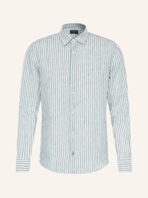 Obrázek produktu Olymp Lněná Košile Casual Modern Fit petrolejová / bílá