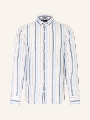 Obrázek produktu Olymp Signature Lněná Košile Casual Tailored Fit tmavě modrá / tmavě šedá / bílá