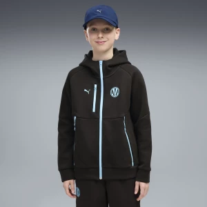 Obrázek produktu Olympique de Marseille PUMATECH Full-Zip Hoodie Youth, Clothing, Black/Vibrant Blue