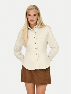 Obrázek produktu ONLY džínová košile Perla 15359156 Béžová Slim Fit