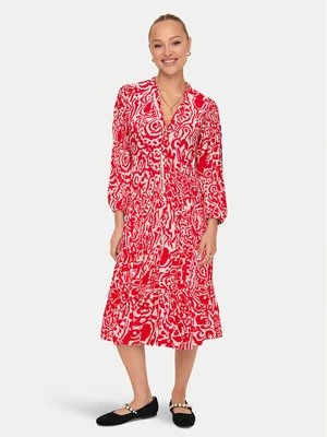 Obrázek produktu ONLY Košilové šaty Milana 15308233 Červená Loose Fit