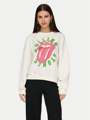 Obrázek produktu ONLY Mikina Rolling Stones 15345927 Bílá Regular Fit