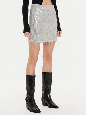 Obrázek produktu ONLY Mini sukně Spacy 15305742 Stříbrná Slim Fit