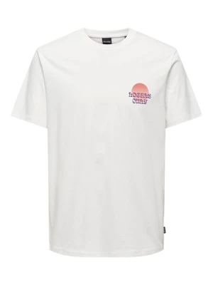 Obrázek produktu Only & Sons Tričko 'KYE'  béžová / fialová / meruňková / bílá