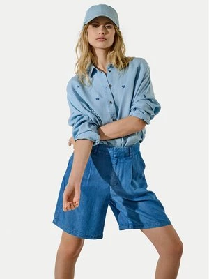 Obrázek produktu ONLY Šortky z materiálu Charis 15337935 Modrá Loose Fit