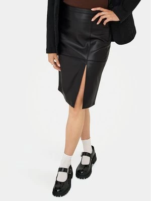 Obrázek produktu ONLY Sukně z imitace kůže Oline 15315998 Černá Slim Fit