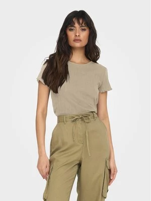 Obrázek produktu ONLY T-Shirt Carlotta 15256154 Béžová Tight Fit
