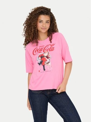 Obrázek produktu ONLY T-Shirt Coca Cola 15355794 Růžová Regular Fit