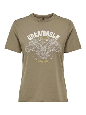 Obrázek produktu ONLY Tričko 'ONLLucy'  čokoládová / kari / offwhite