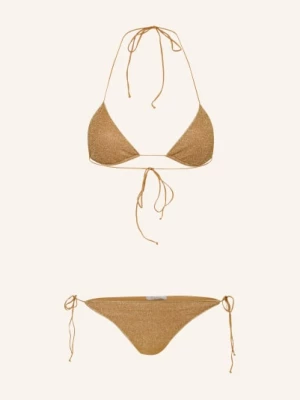 Obrázek produktu Oséree Bikiny S Trojúhelníkovým Horním Dílem Lumiere S Třpytivou Přízí zlatá