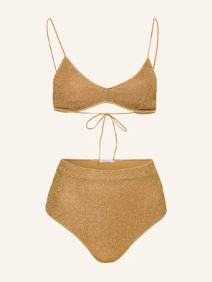 Obrázek produktu Oséree Trojúhelníkové Bikiny Lumiere S Třpytivou Nití zlatá
