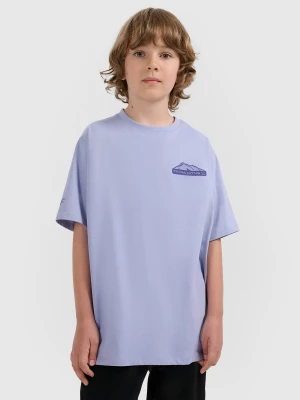 Obrázek produktu Oversize tričko s potiskem chlapecké - fialové 4F modrý