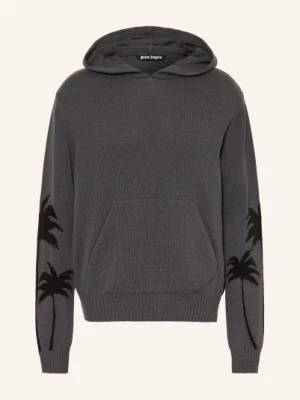 Obrázek produktu Palm Angels Pletená Mikina S Kapucí tmavě šedá / černá
