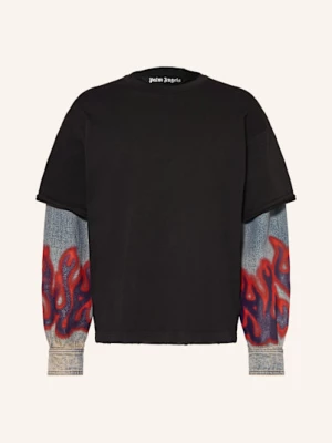 Obrázek produktu Palm Angels Tričko S Dlouhým Rukávem Flames Hybrid černá