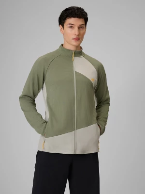 Obrázek produktu Pánská regular treková mikina bez kapuce - khaki 4F