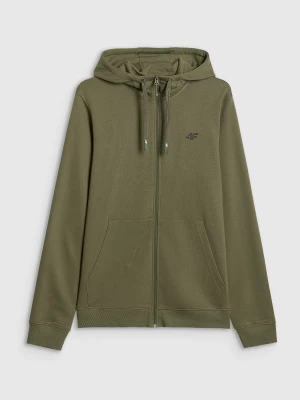 Obrázek produktu Pánská rozepínací tepláková mikina s kapucí - khaki 4F