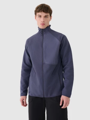 Obrázek produktu Pánská tepláková rozepínací mikina bez kapuce - denim 4F