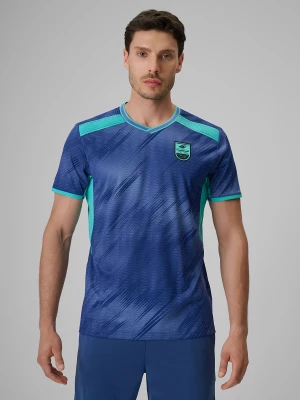 Obrázek produktu Pánské regular rychleschnoucí fotbalové tričko - denim 4F
