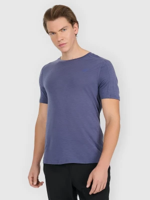 Obrázek produktu Pánské trekové tričko s merino vlnou - modré 4F