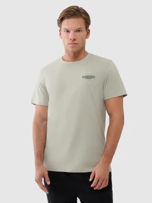 Obrázek produktu Pánské tričko regular s potiskem - olivové/khaki 4F