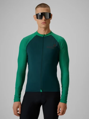 Obrázek produktu Pánský cyklistický dres s dlouhým rukávem s ochranou UPF50+ - zelený 4F