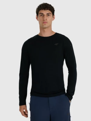 Obrázek produktu Pánský rychleschnoucí trekingový longsleeve s merino vlnou - černý 4F