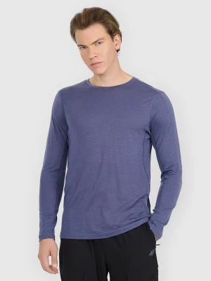 Obrázek produktu Pánský rychleschnoucí trekingový longsleeve s merino vlnou - tmavě modrý 4F