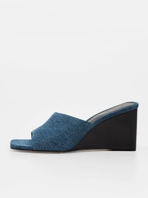 Obrázek produktu Pantofle na podpatku Michael Kors modrý denim