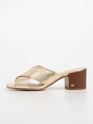 Obrázek produktu Pantofle na podpatku Michael Kors zlatá barva